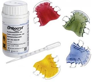 Orthocryl Farve koncentrat 100 ml Rød*