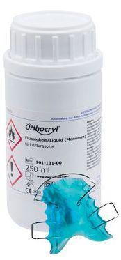 Orthocryl væske 250 ml Turkis*