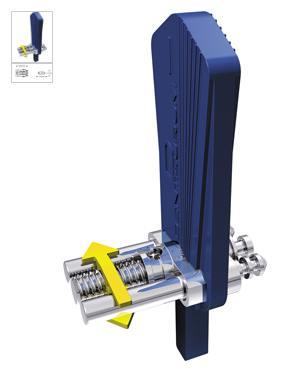 Sektions skrue Medium 600-500-10 lige. Max 6 mm. 1 stk*