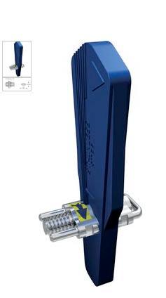 Sektions skrue Mini 600-502-10 lige. Max 4 mm. 1 stk*