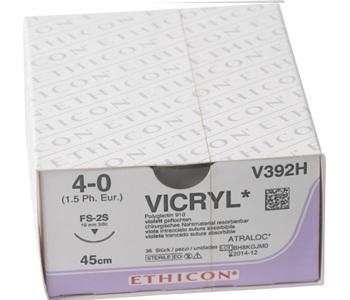 Ethicon Sutur Vicryl 4-0 45 cm FS-2S V392H 36 stk