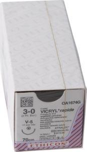 Ethicon Sutur Vicryl Rapid 3-0 V-5 70CM 12 stk*
