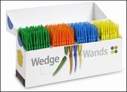 Wedge Wands plastkile med håndtag 4x100 stk assorteret*