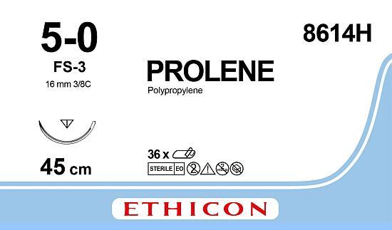 Ethicon sutur Prolene 36 stk 5-0 45cm FS-3 8614H*