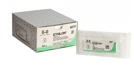 Ethilon II sutur Monofil 6-0 1XC-2. 45 cm 36 stk*