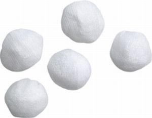 Gazetampon nr. 2 rund usteril 2cm 250 stk