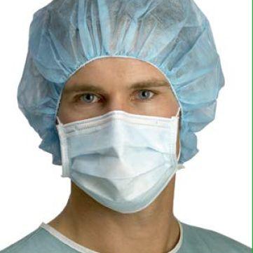 Barrier mundbind Type II 4311 m/elastik 50 stk lys blå