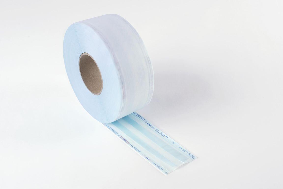 Autoklaverulle med fold 20x5 cm x100 meter