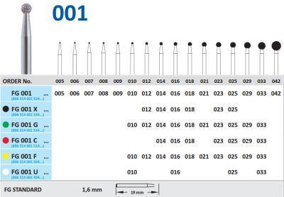 Diamantbor 5 stk FG 001U010 hvid ring*