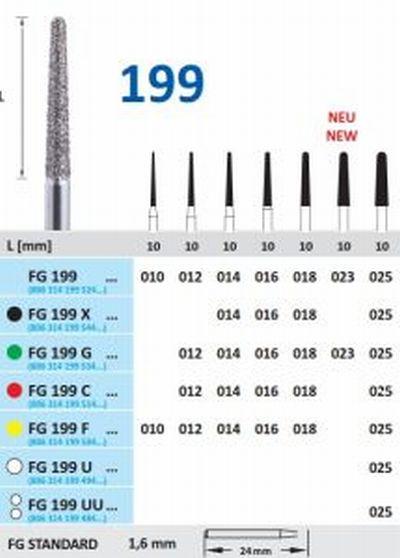 Diamantbor 5 stk FG 199G.012*