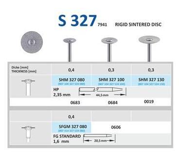 Diamantskive Sintered 0,4 x Ø80 mm SHM327 080 enkeltsidet*