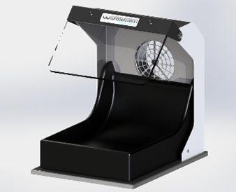 Skærmbakke til Pudsemotor WSM 2 m/udsugnings dyse*