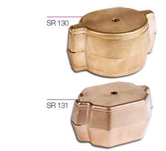 Messing kyvette afrundet SR130*
