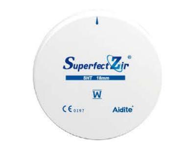 Superfect zirkon SHT Ø98 x18 mm hvid*