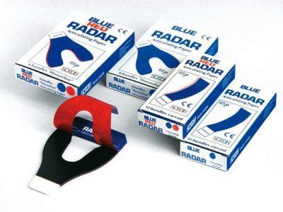 Artikulationspapir 65 my bøjet 12x12 stk blå