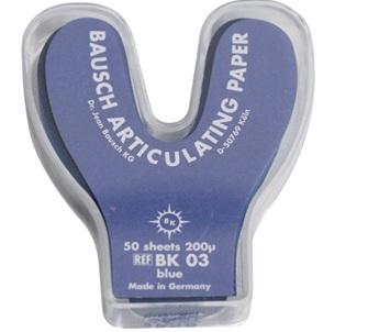 Artikulationspapir 200 my hestesko 50 stk blå*