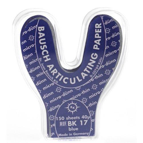 Artikulationspapir 40 my hestesko blå 150 stk