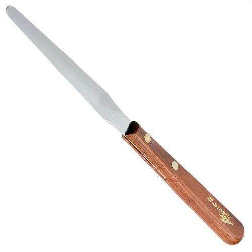 Spatel med træskaft til silicone*