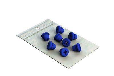 Silikone markering til Plug-in borholder 8 stk Blå