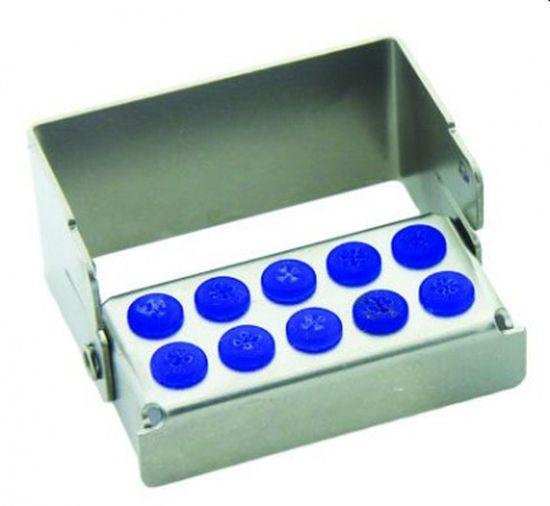 Plug-in borholder til 10 bor blå*