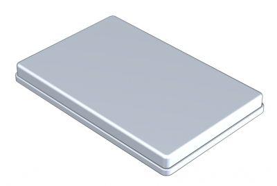 Kassettelåg aluminium 18x28 cm*