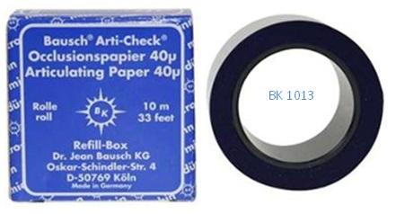 Artikulationspapir 40 my refill 15 m blå