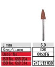 Alphaflex polerer 0053 FG brun 12 stk*