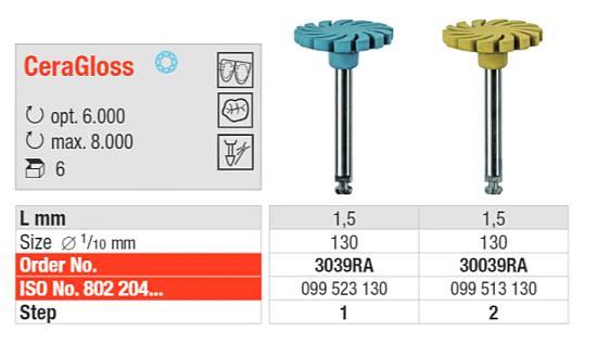 CeraGloss Lamella 3039 blå 6stk*