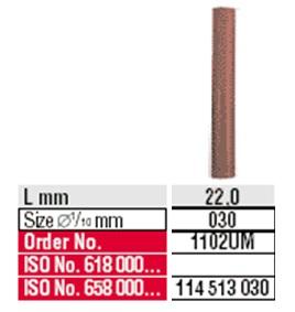 Occlupol polerer 1102 22/3 mm 100 stk rød*