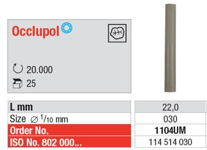 Occlupol polerer 1104 22/3 mm 25 stk*