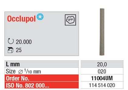 Occlupol polerer 11004 22/3 mm 25 stk*