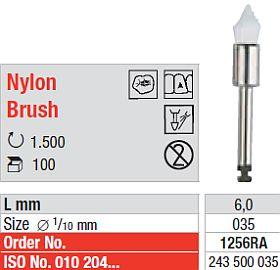 Prophylaxe børste spids hvid medium  RA 100 stk 1256