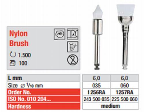 Prophylaxe børste hvid medium RA 100 stk 1257*