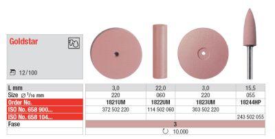Goldstar polerer 1821 umonteret Pink 12 stk*