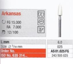 Arkansas sten hvid AS01 FG 12 stk*