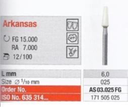 Arkansas sten hvid AS03 FG 12 stk*