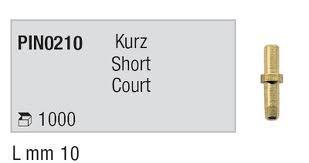 Dowel Pins 0210 rundstift kort 1000 stk*