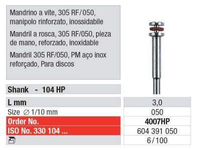Skruemandrel 305RF HS forstærket