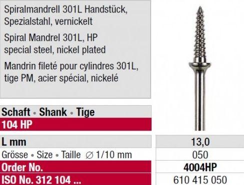 Spiralmandrel 301L HS*