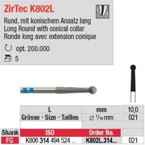 K-Diamantbor 5 stk FG KF802L.021 ZirTec*