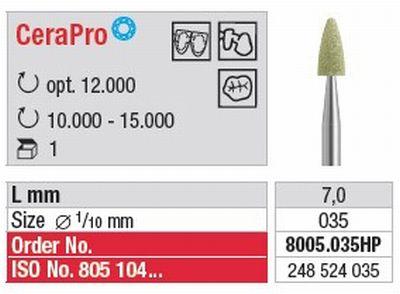 Cerapro 8005.035 HS Flamme gul*