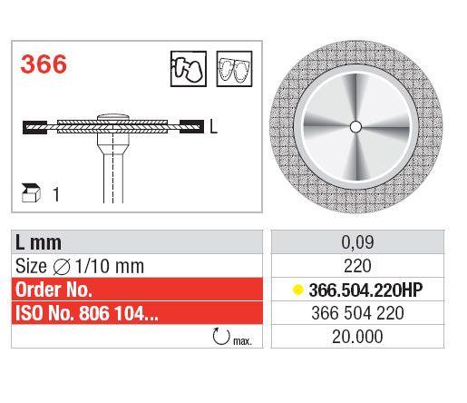 Ultraflex diamantskive 366.504.220 HS*