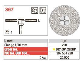 Ultra Flex Diamant seperationsskive 367.504.220 Ø22x0,09mm*
