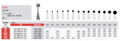 Hårdmetalbor Allport 141.025 RAL 3 stk*