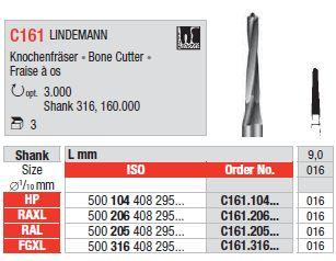 Hårdmetalbor Lindeman 161.016 RA XL 3 stk*