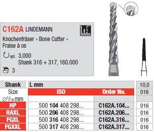 Hårdmetalbor Lindeman 162A.016 HP 3 stk*