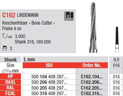 Hårdmetalbor Lindeman 162.016 RA L 3 stk