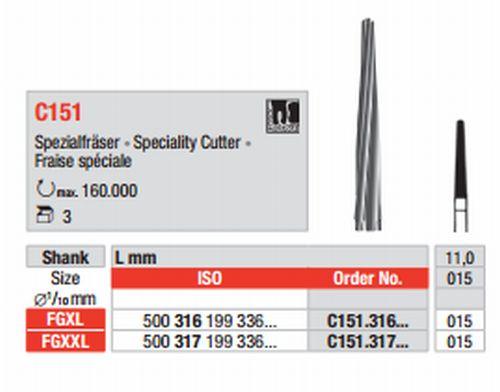 Hårdmetalbor Special 151.015 FGXXL 3 stk*