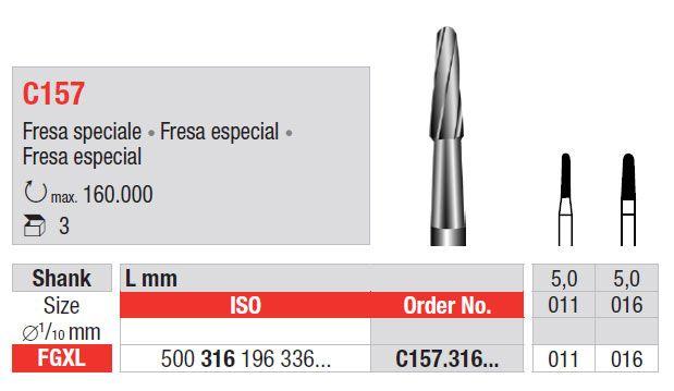 Hårdmetalbor Special 157.011 FGXL 3 stk*