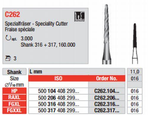 Hårdmetalbor Lindeman 262.016 RAXL 3 stk*